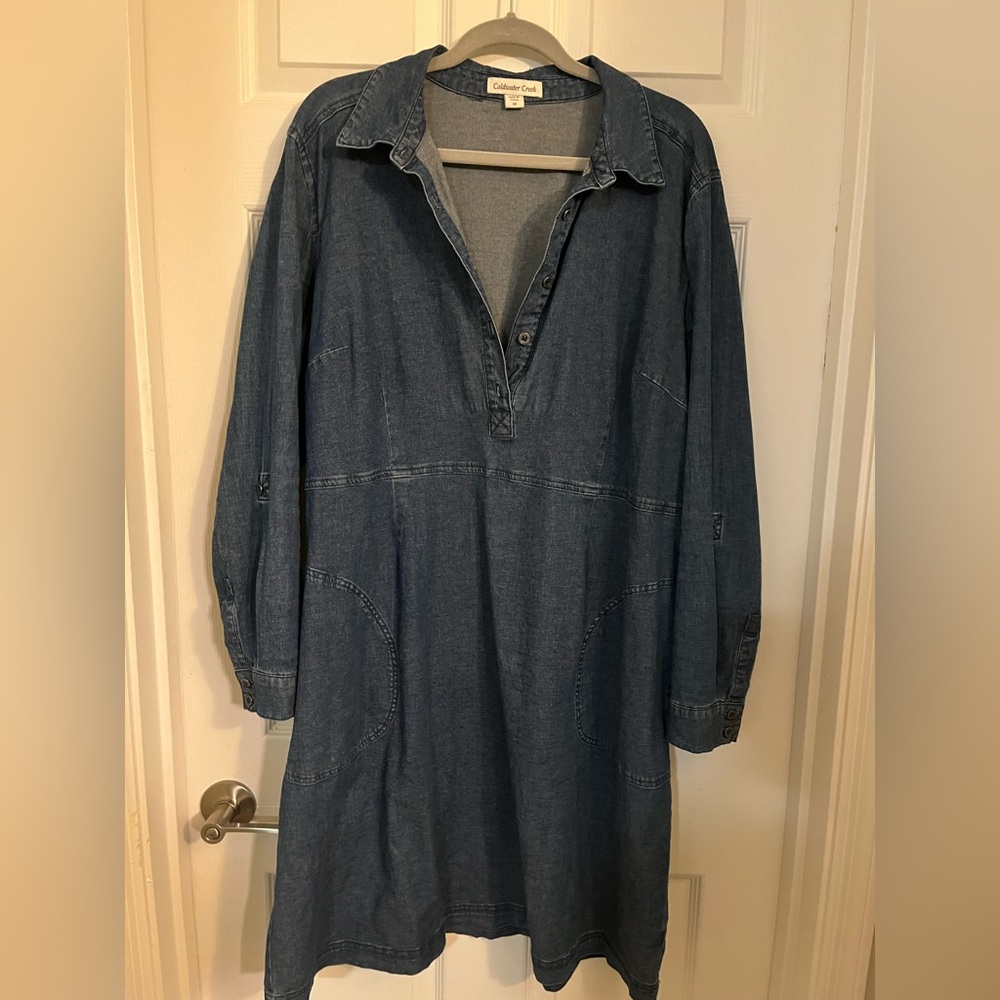 Coldwater Creek Women’s Denim Shift Dress